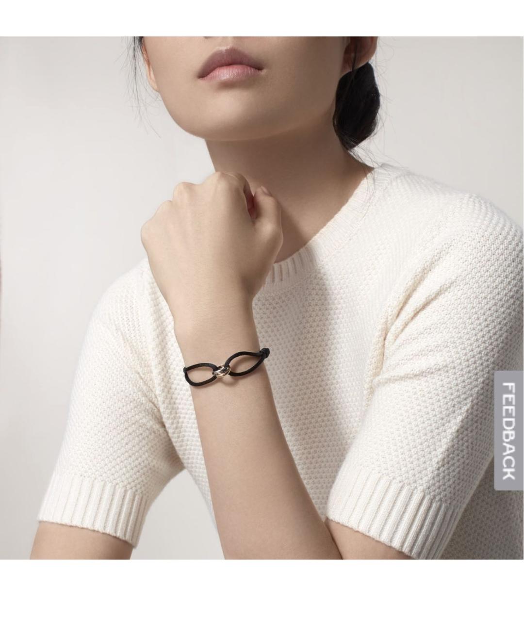CARTIER Черный браслет из белого золота, фото 6