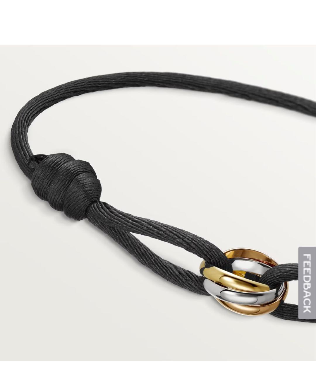 CARTIER Черный браслет из розового золота, фото 4