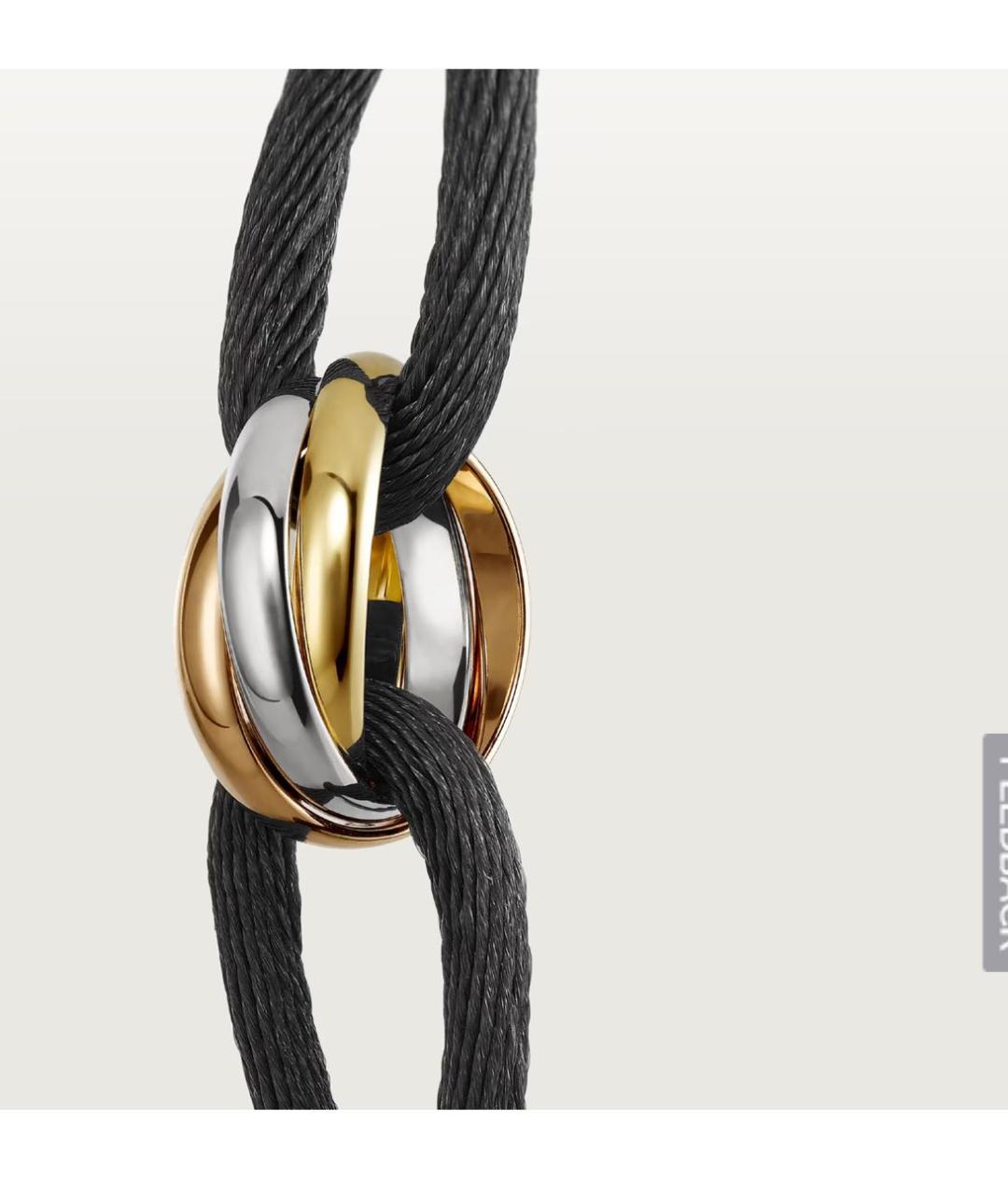CARTIER Черный браслет из розового золота, фото 3