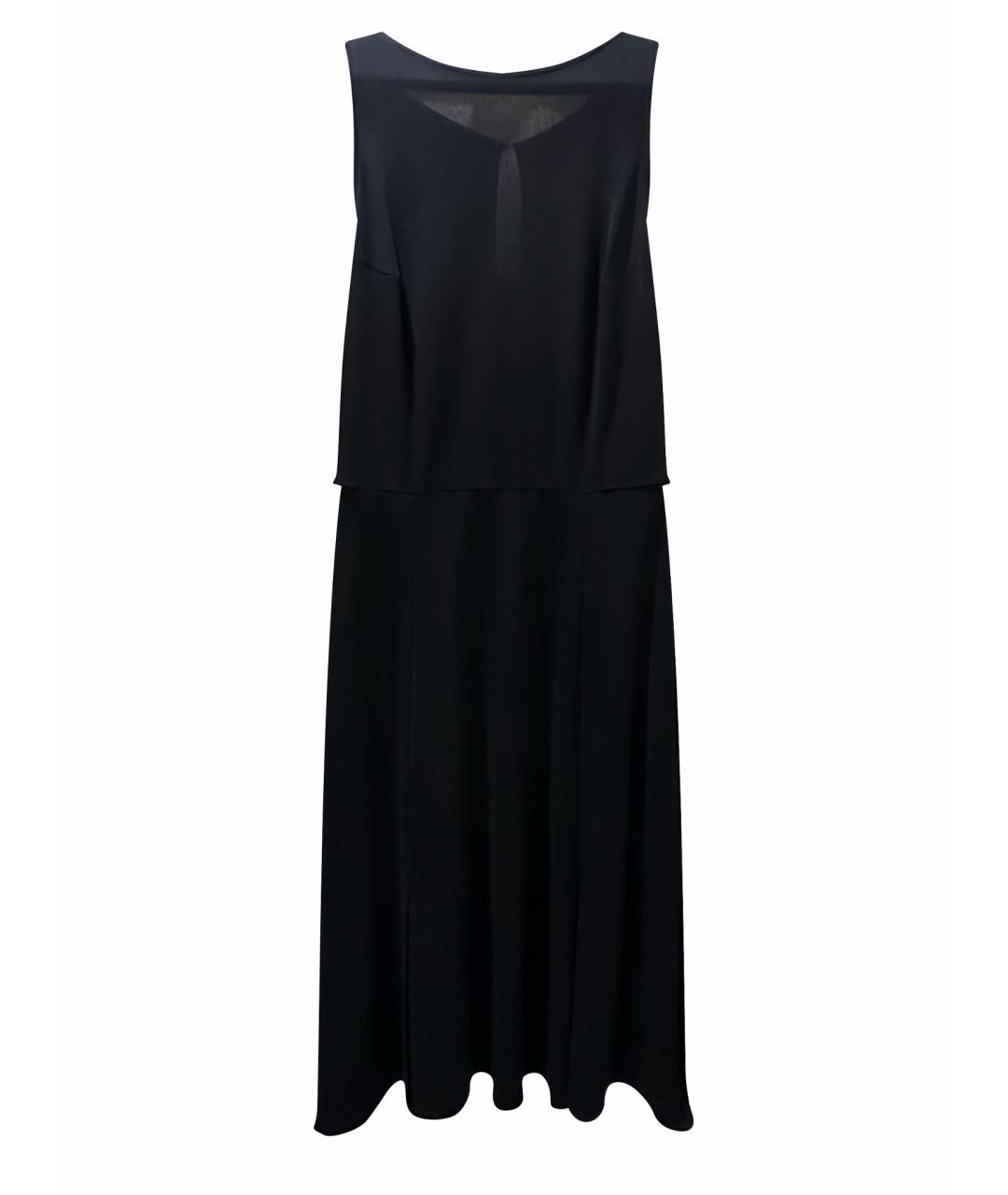 ESCADA Черное вискозное коктейльное платье, фото 1