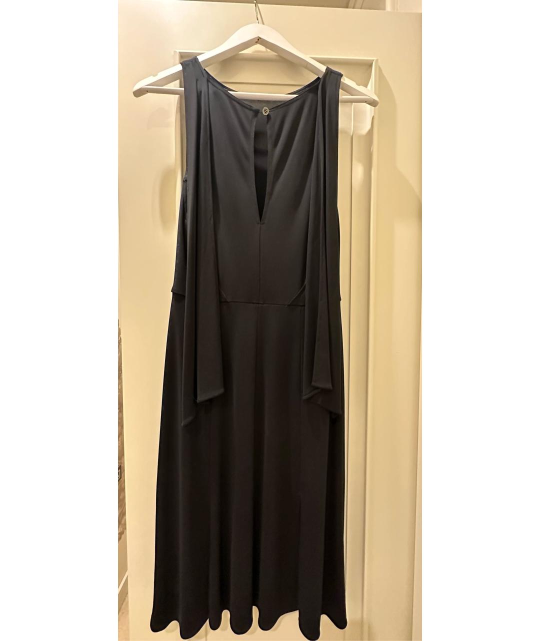 ESCADA Черное вискозное коктейльное платье, фото 2