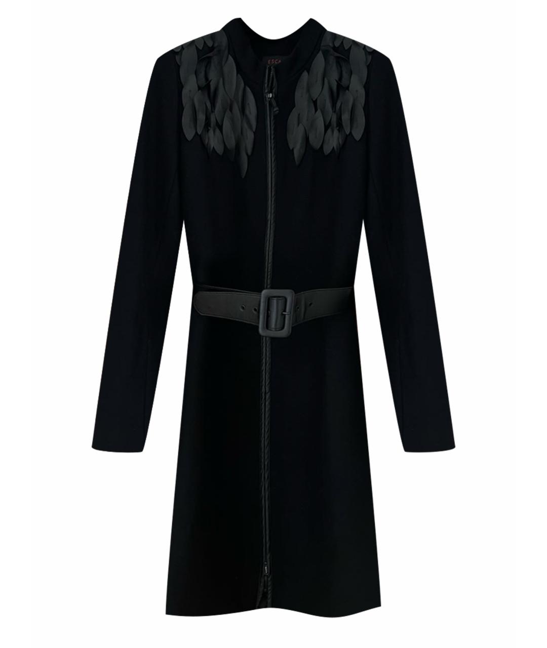 ESCADA Черное кашемировое пальто, фото 1