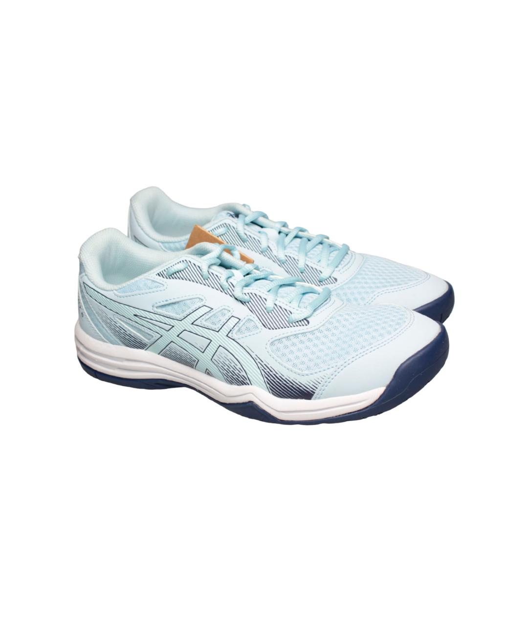 ASICS Бирюзовые синтетические кроссовки, фото 1