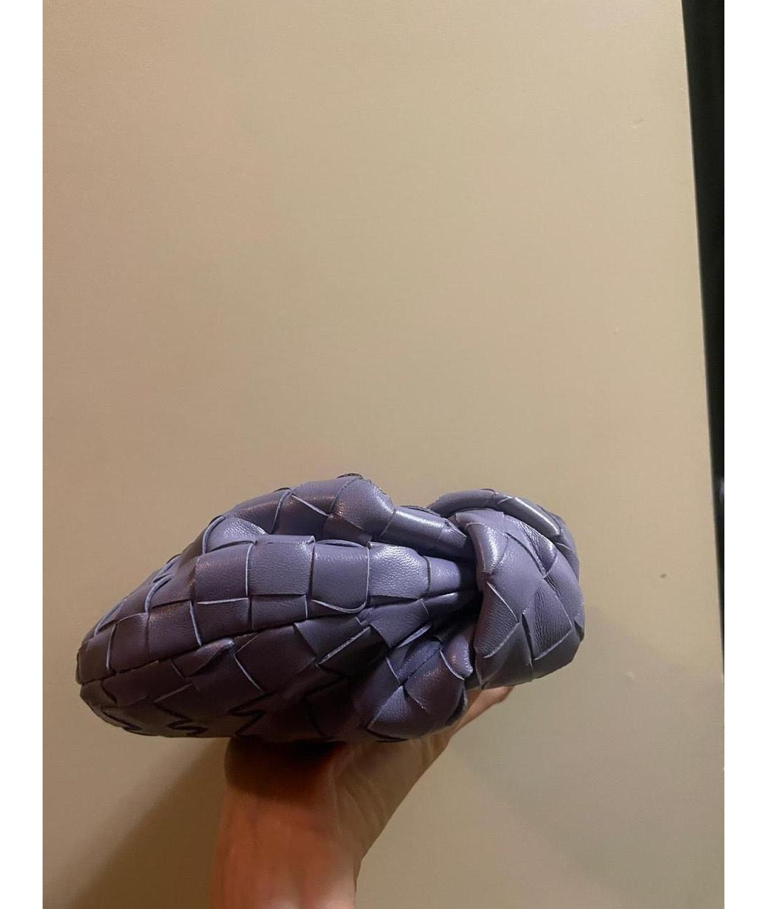 BOTTEGA VENETA Фиолетовая кожаная сумка с короткими ручками, фото 2