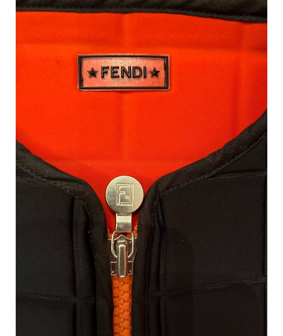 FENDI Черный жилет, фото 3