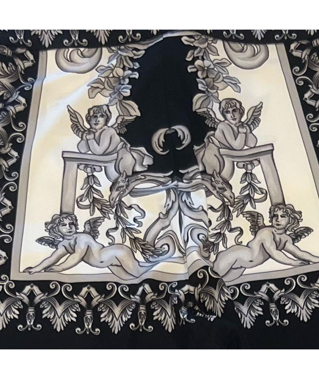 VERSACE Черные полиамидовые леггинсы и велосипедки, фото 5