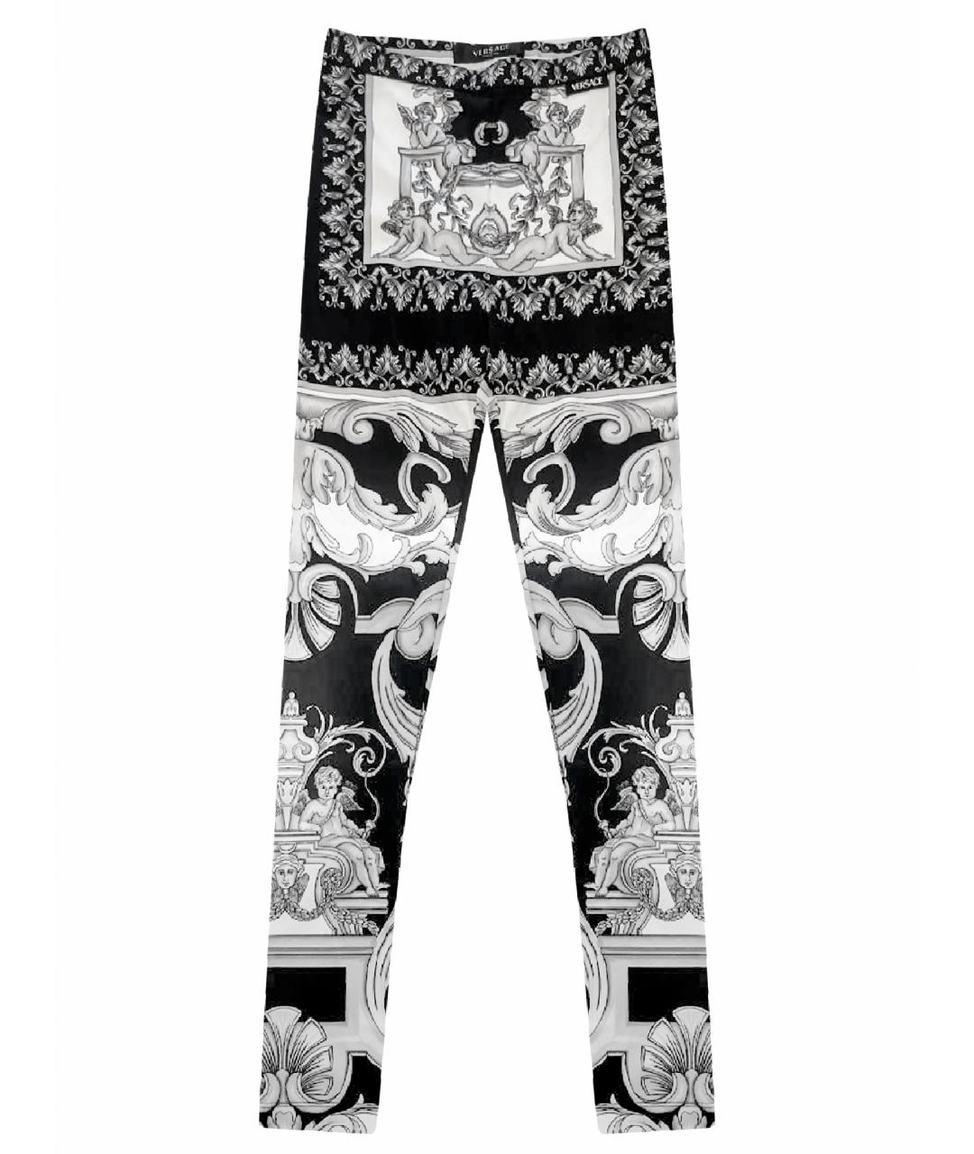 VERSACE Черные полиамидовые леггинсы и велосипедки, фото 1