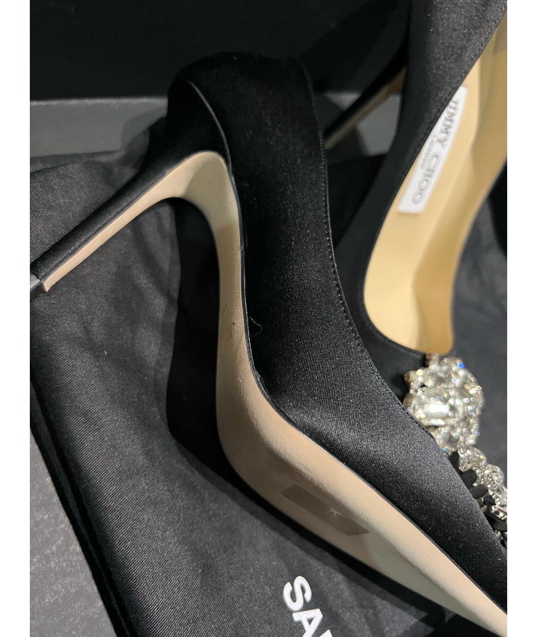 JIMMY CHOO Черные текстильные туфли, фото 2