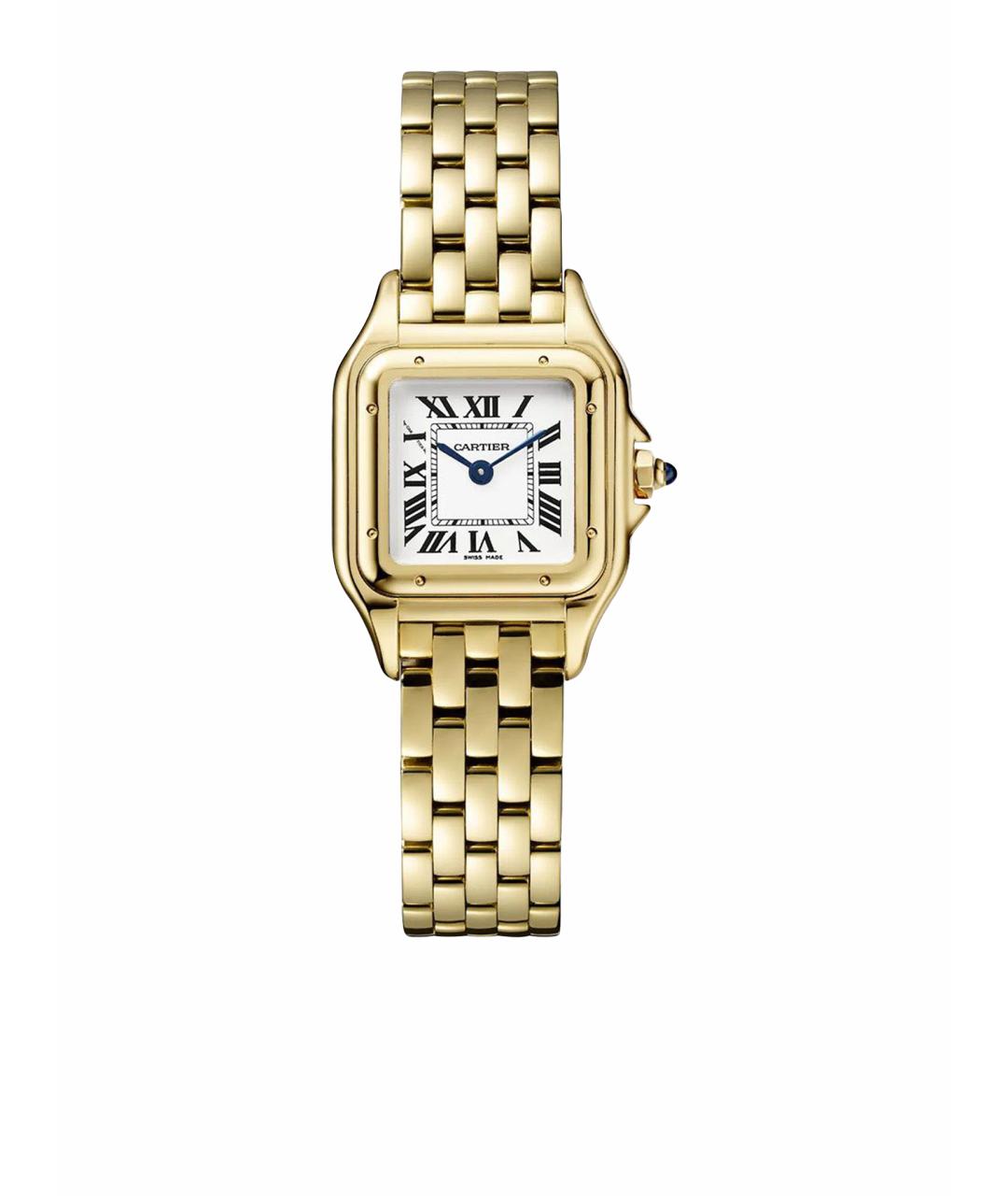 CARTIER Белые часы из желтого золота, фото 1