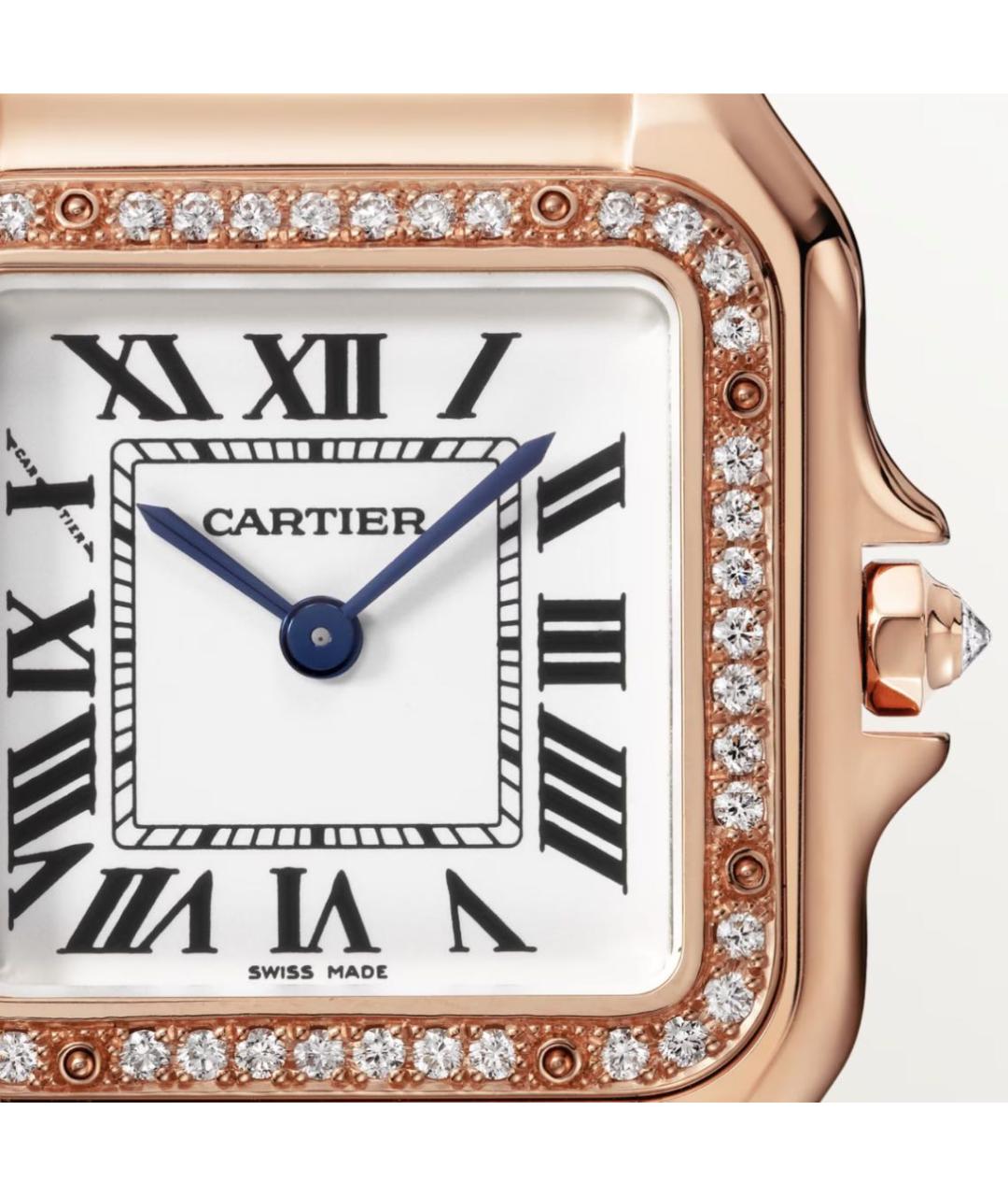 CARTIER Белые часы из розового золота, фото 3