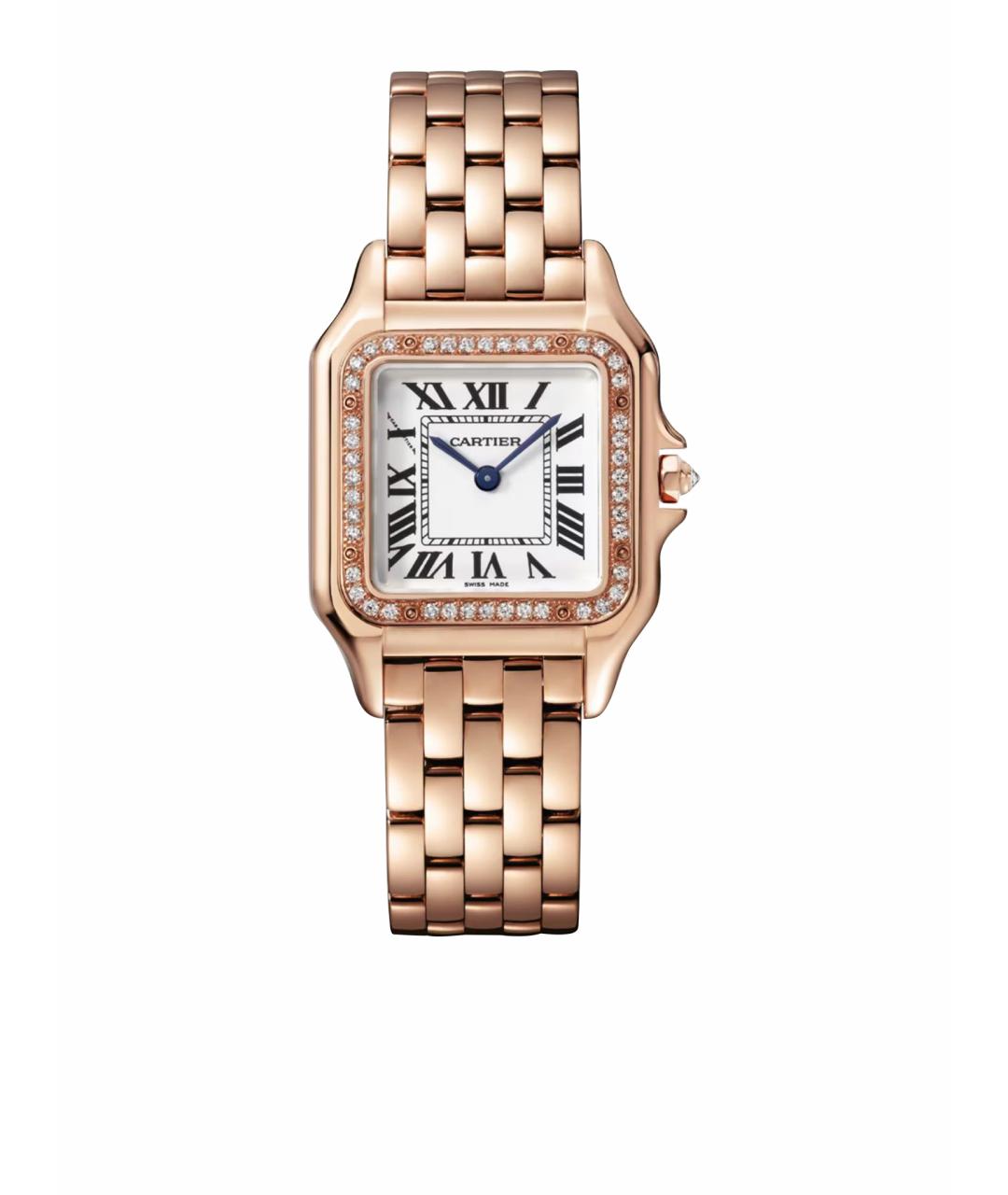 CARTIER Белые часы из розового золота, фото 1