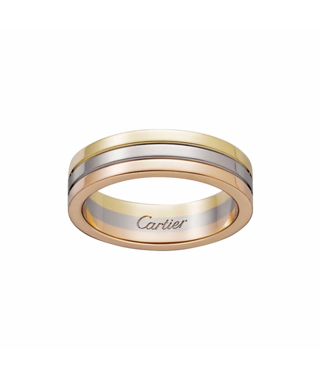 CARTIER Бежевое кольцо из белого золота, фото 1