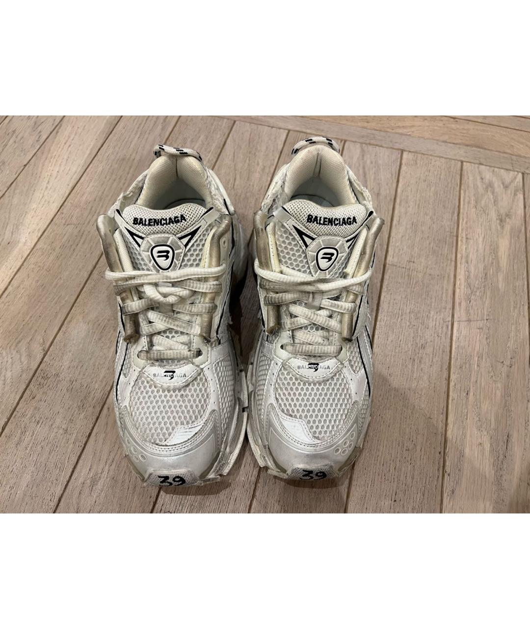 BALENCIAGA Белые текстильные кроссовки, фото 2