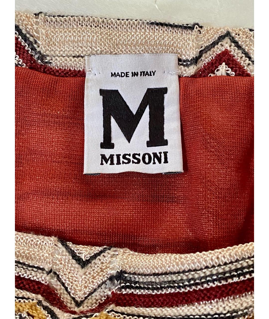 M MISSONI Бордовая юбка мини, фото 3