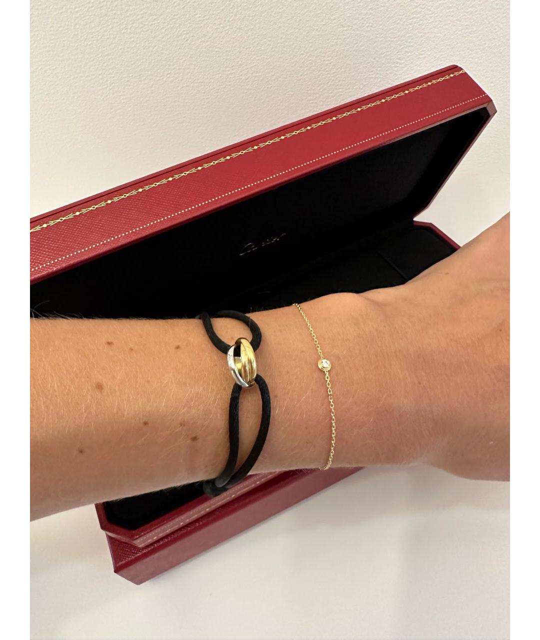CARTIER Черный браслет из желтого золота, фото 3
