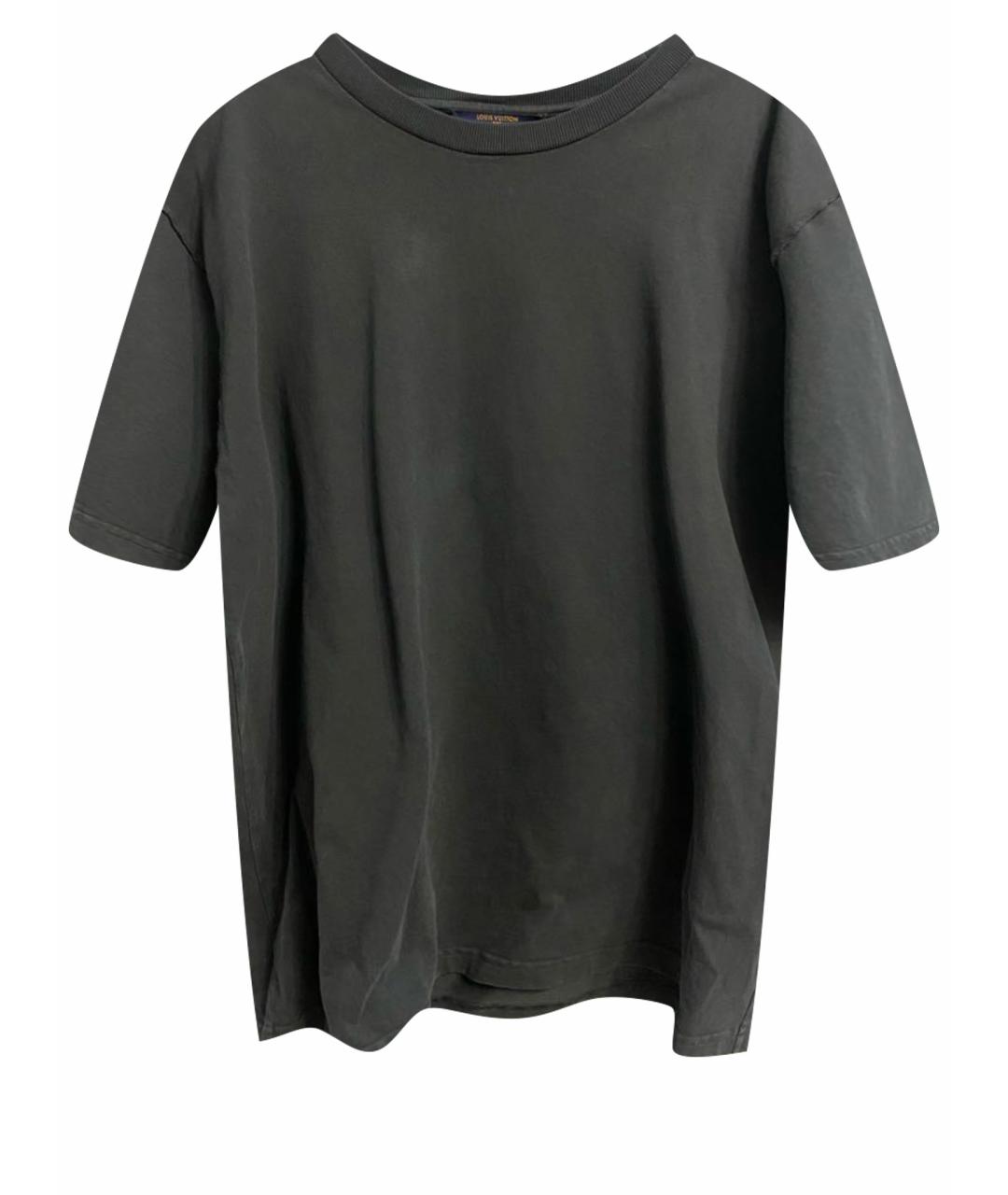 LOUIS VUITTON PRE-OWNED Черная хлопковая футболка, фото 1