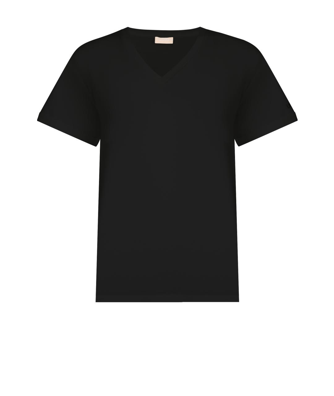 LIU JO Черная хлопковая футболка, фото 1