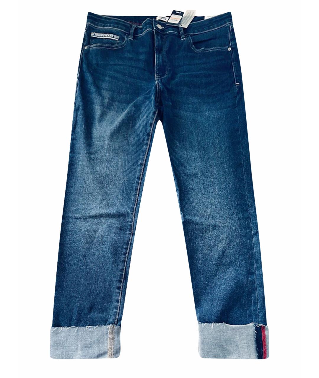 TOMMY HILFIGER Синие хлопко-эластановые прямые джинсы, фото 1
