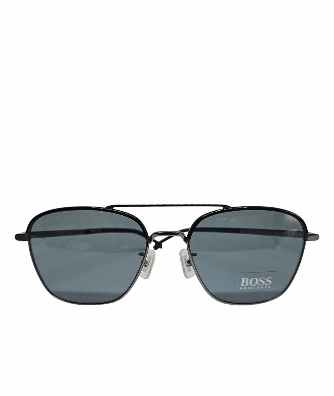 HUGO BOSS Коричневые пластиковые солнцезащитные очки, фото 1