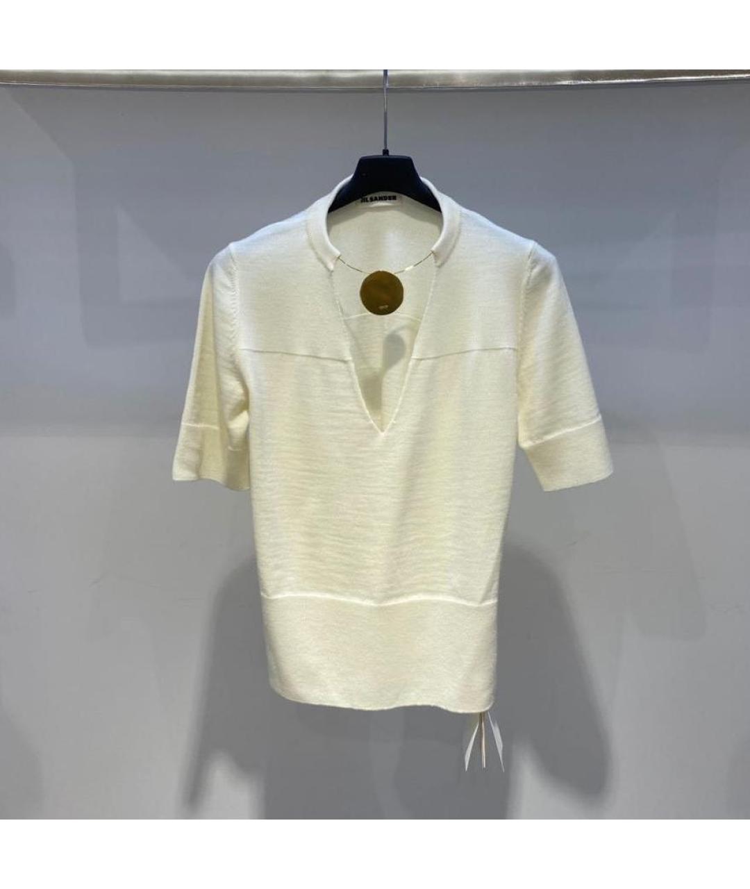 JIL SANDER Белый джемпер / свитер, фото 3