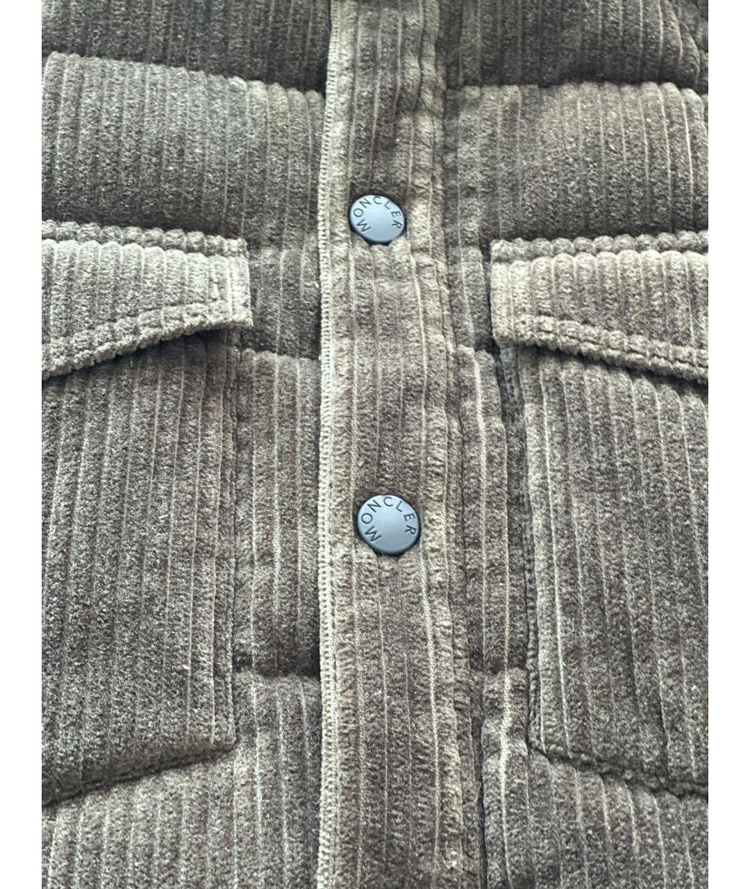 MONCLER Зеленый пуховик, фото 4