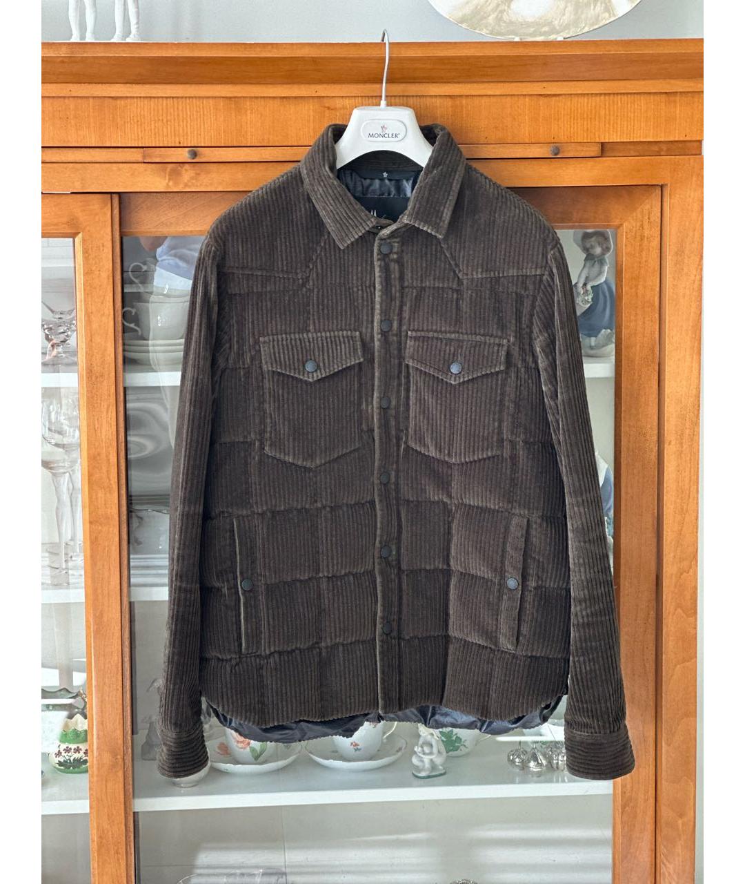 MONCLER Зеленый пуховик, фото 9