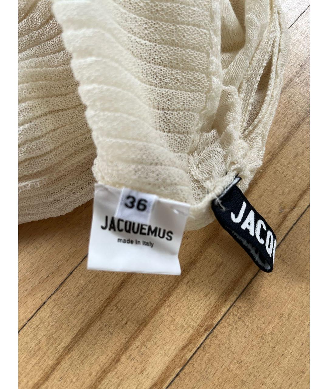JACQUEMUS Мульти хлопко-эластановое повседневное платье, фото 6