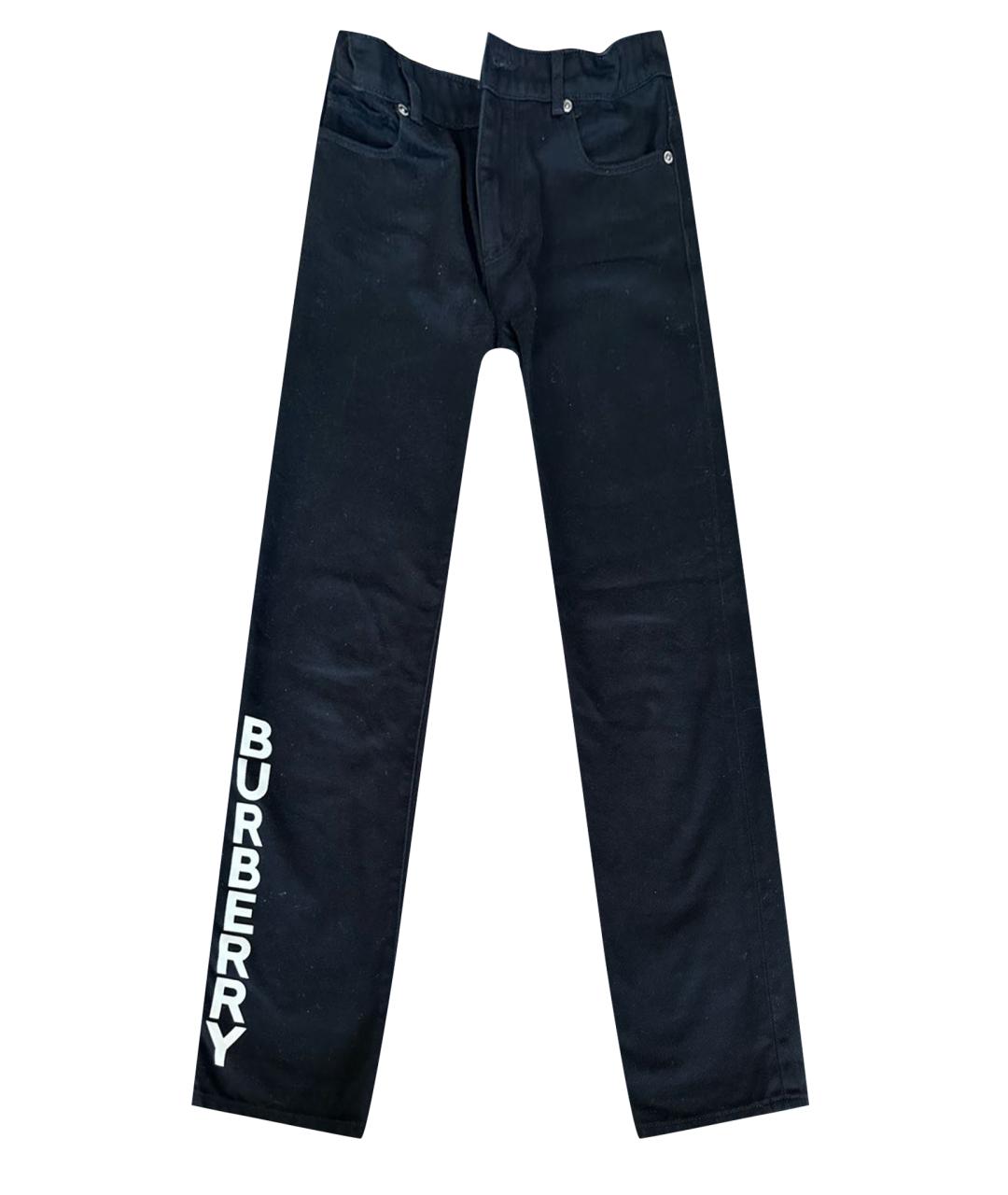 BURBERRY Черные деним детские джинсы, фото 1