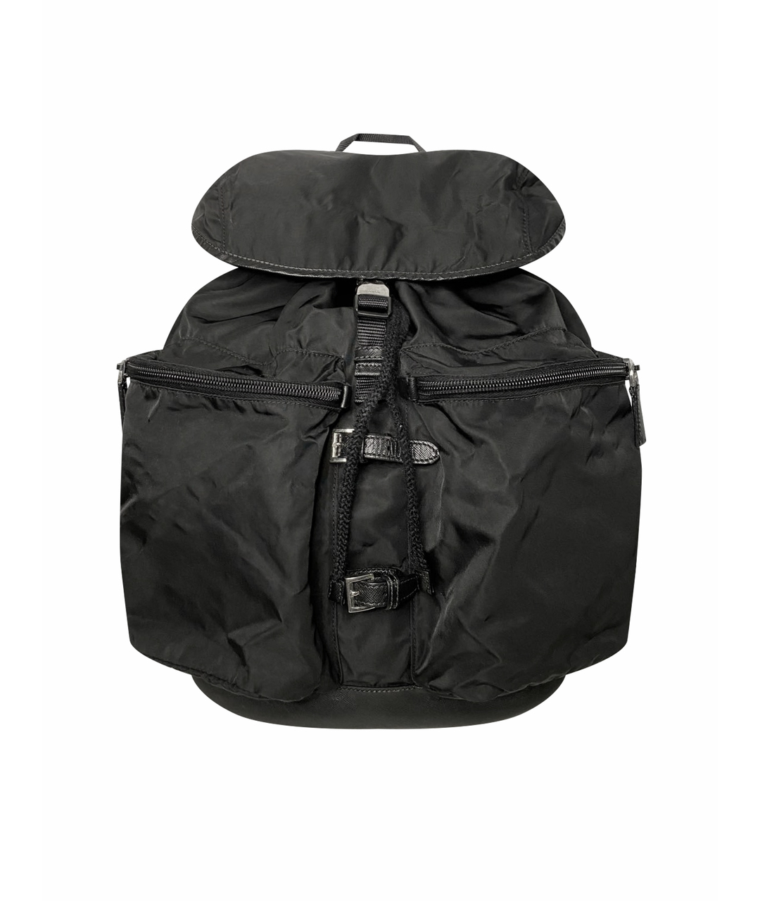 PRADA Черный синтетический рюкзак, фото 1