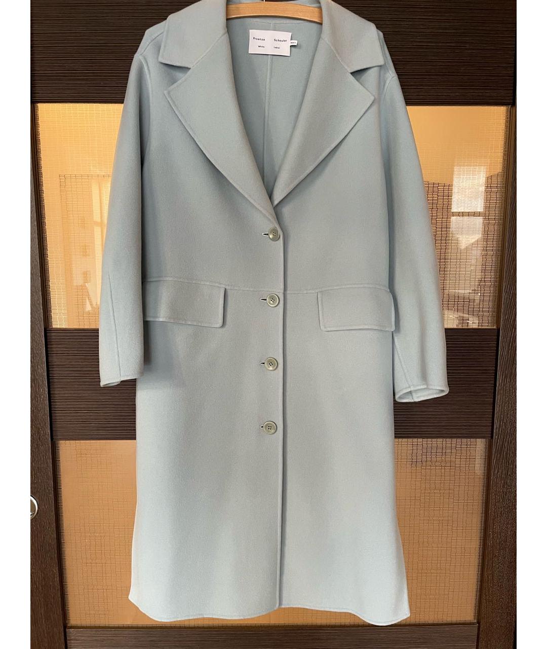 PROENZA SCHOULER Голубое шерстяное пальто, фото 9