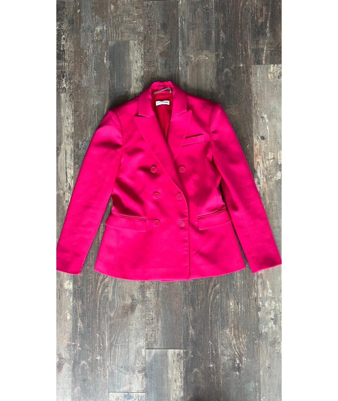 ALTUZARRA Розовый шерстяной жакет/пиджак, фото 9