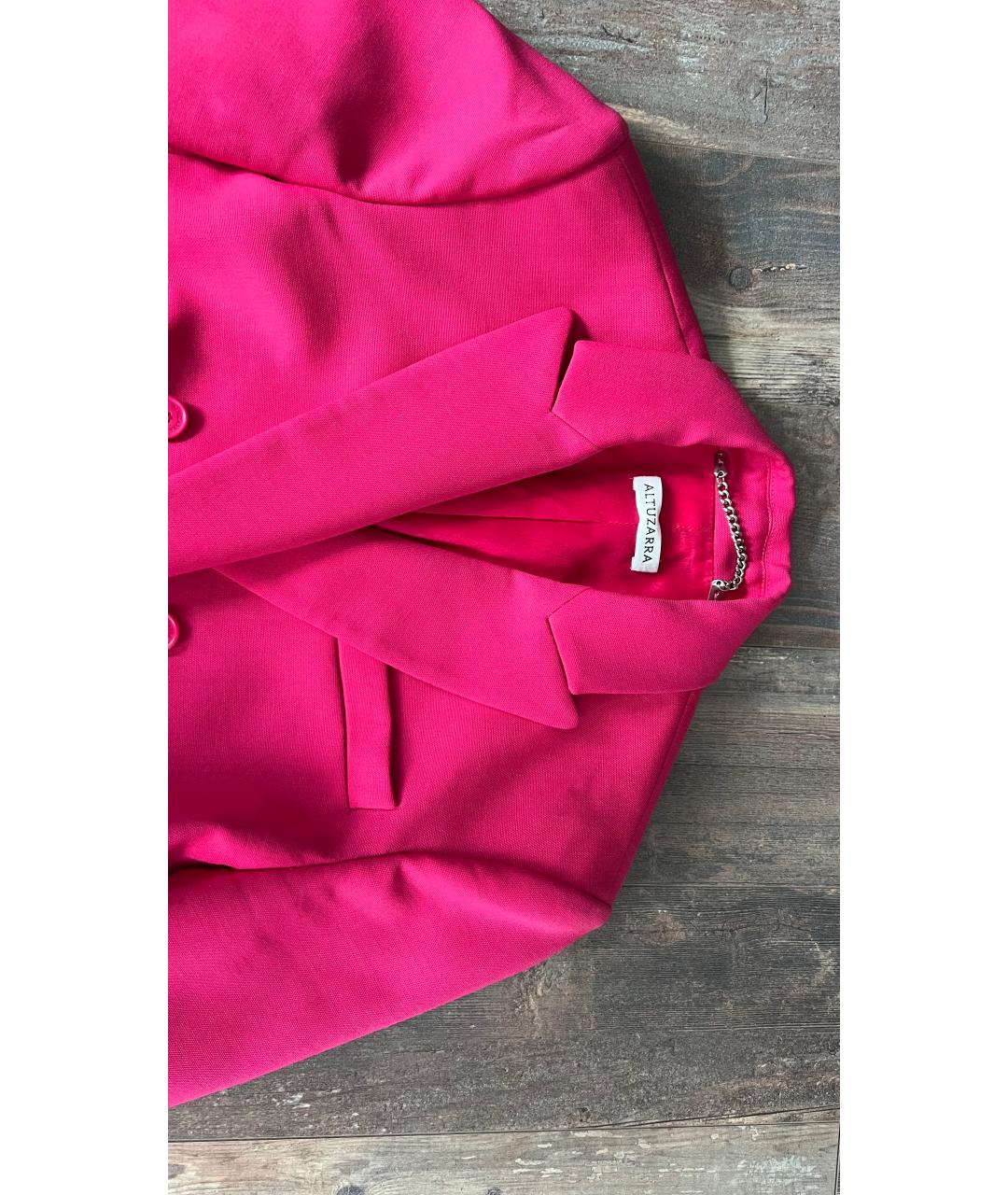 ALTUZARRA Розовый шерстяной жакет/пиджак, фото 4