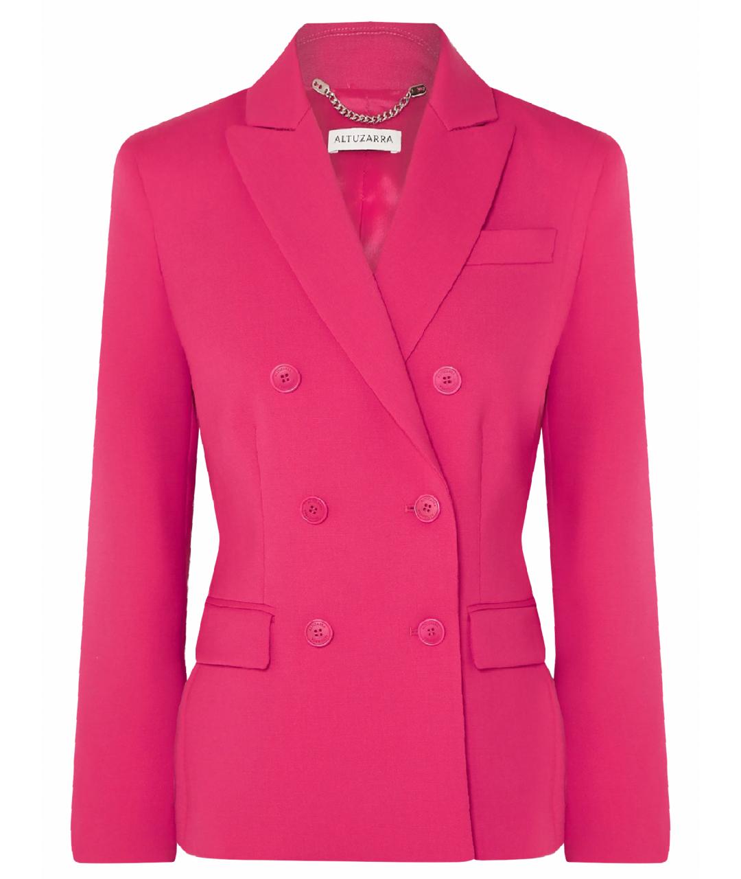 ALTUZARRA Розовый шерстяной жакет/пиджак, фото 1