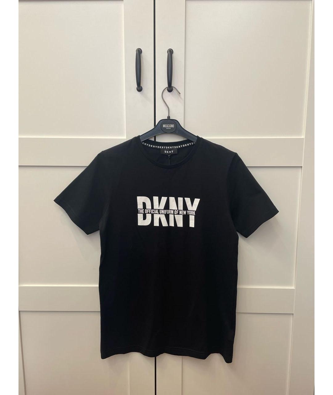 DKNY KIDS Черная хлопковая детская футболка, фото 5