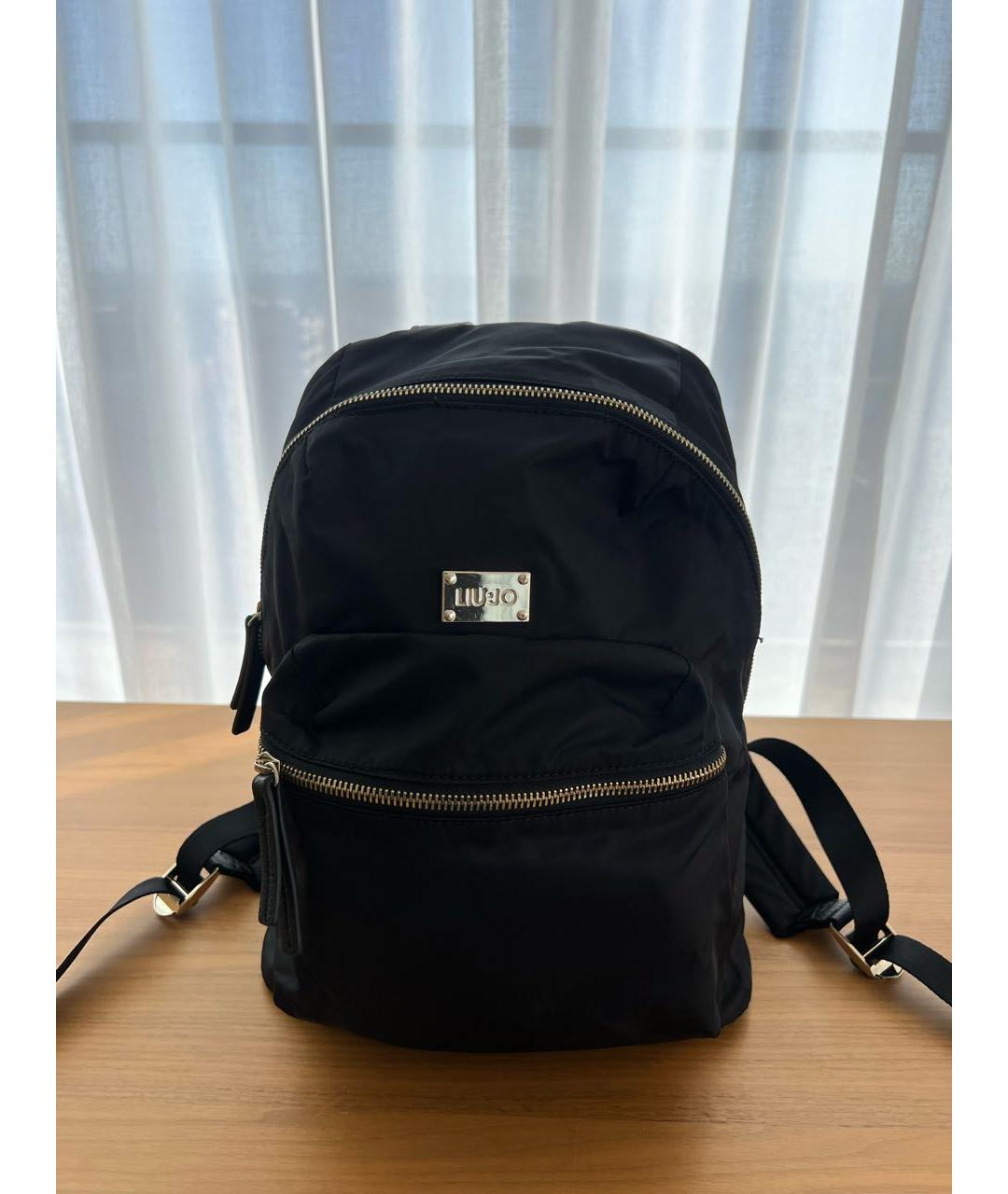 LIU JO Черный тканевый рюкзак, фото 6