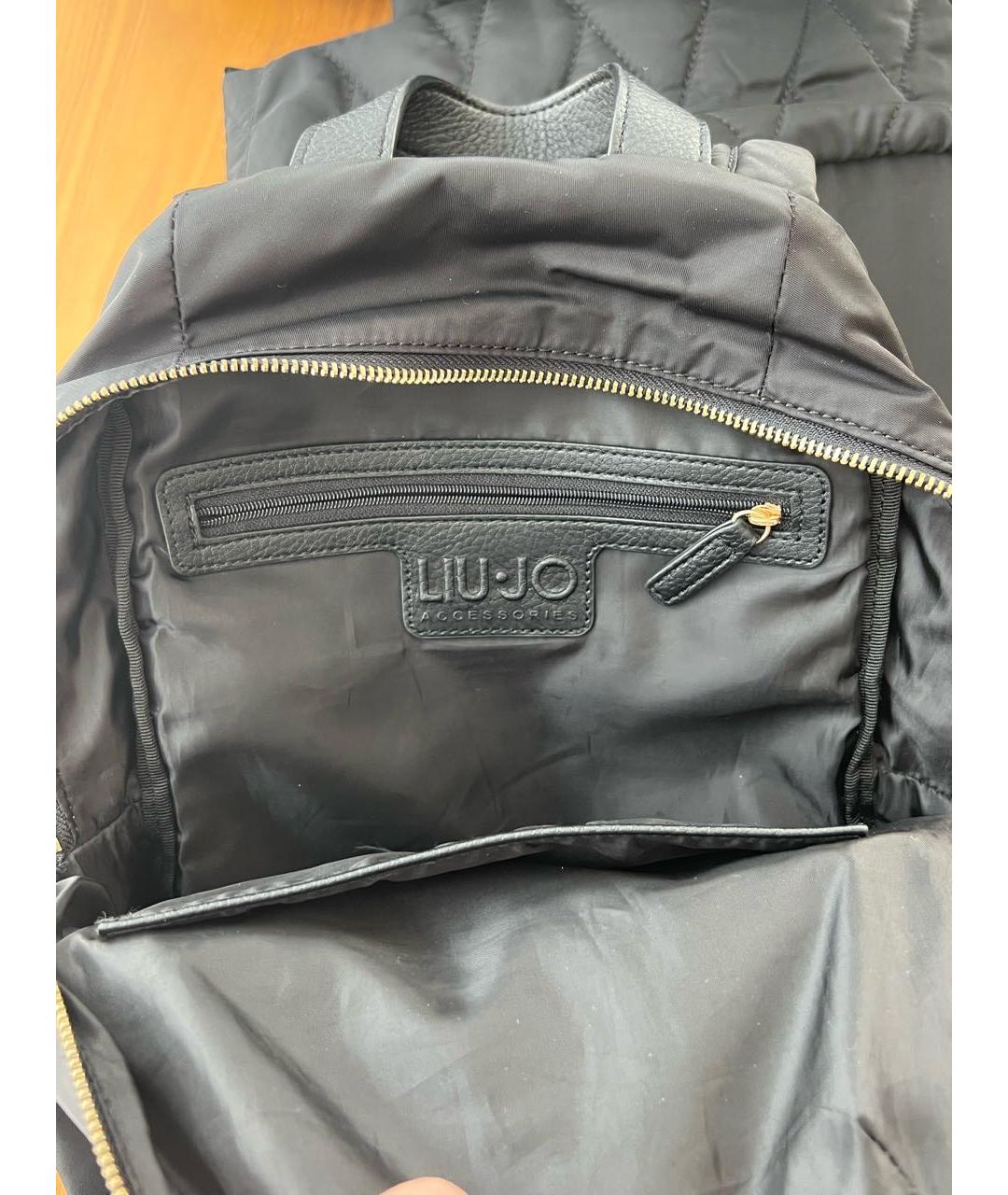 LIU JO Черный тканевый рюкзак, фото 4