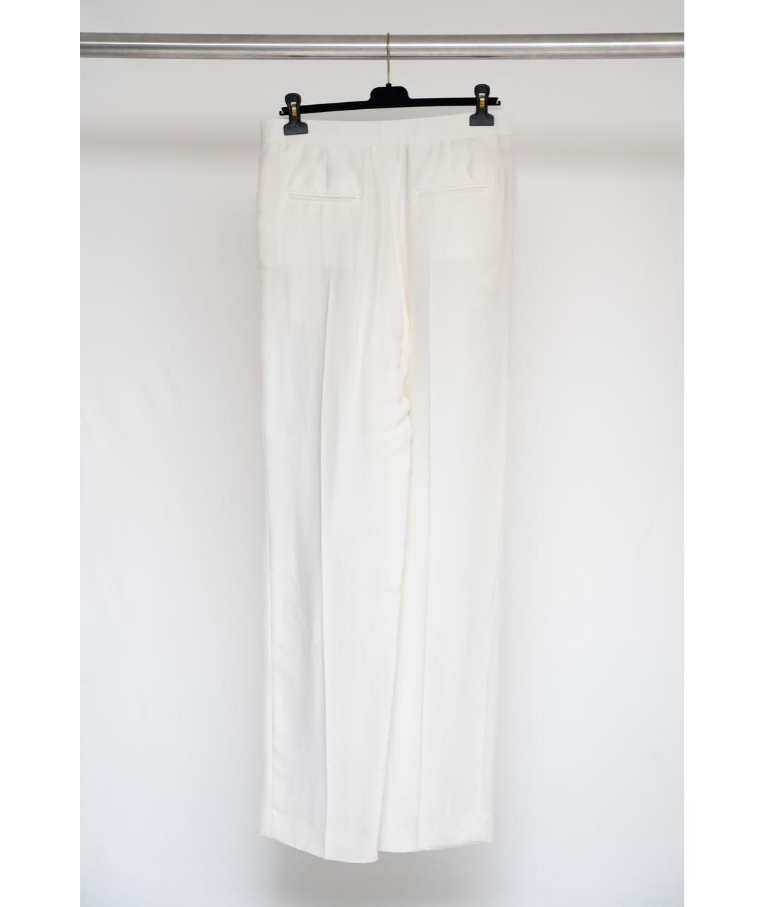 CELINE PRE-OWNED Белые вискозные брюки широкие, фото 2
