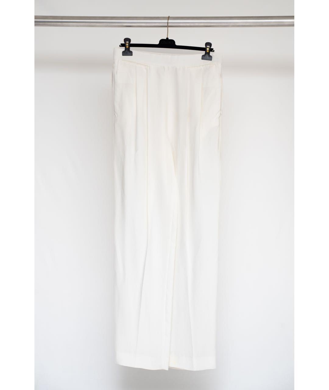 CELINE PRE-OWNED Белые вискозные брюки широкие, фото 6