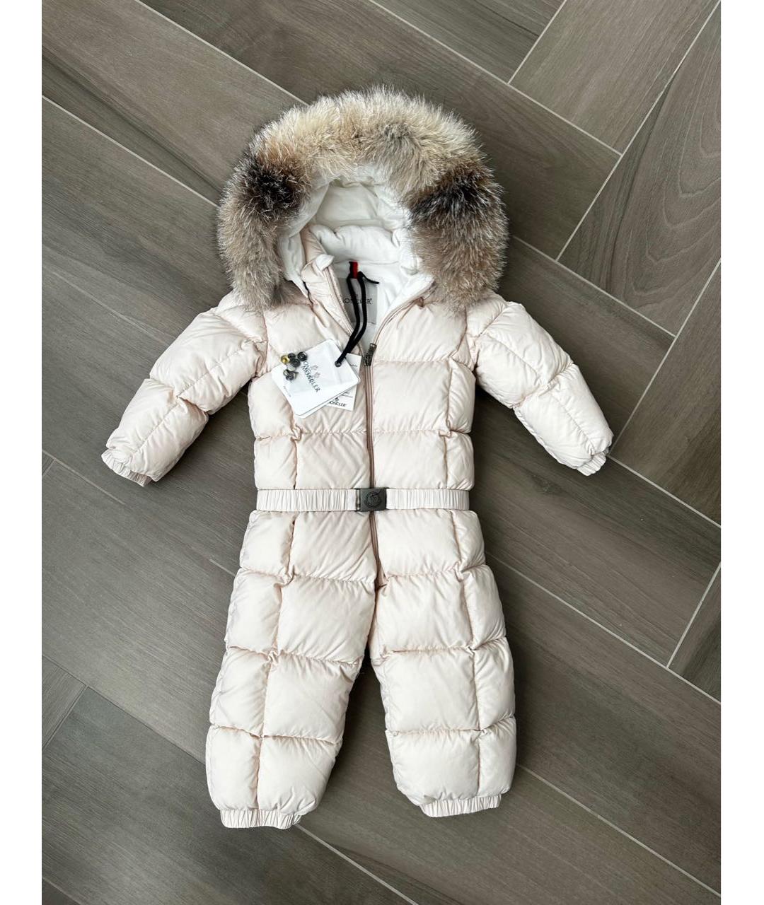 MONCLER Розовый комбинезон, фото 5