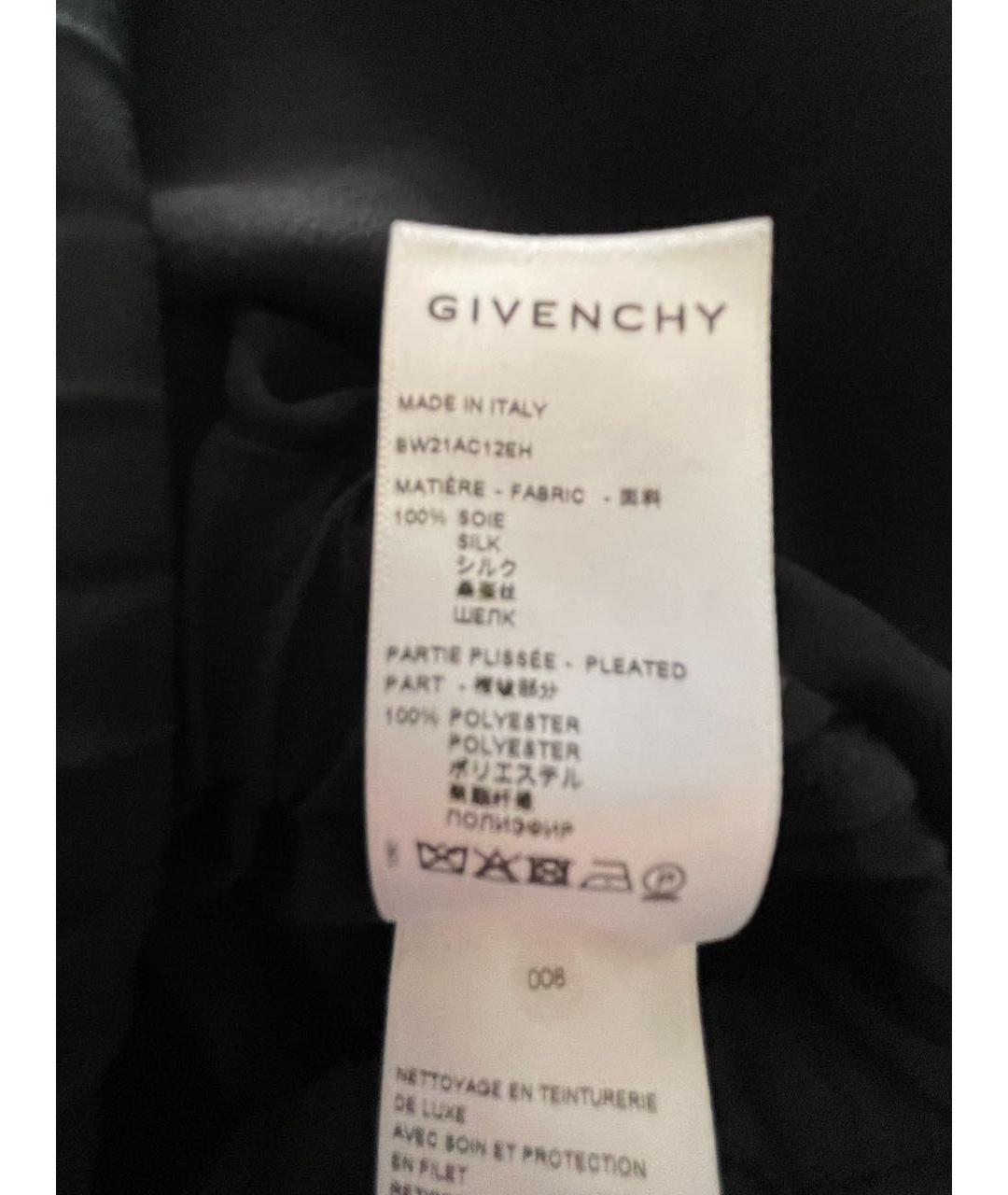 GIVENCHY Черное шелковое коктейльное платье, фото 5