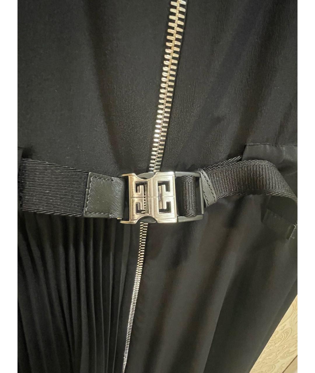 GIVENCHY Черное шелковое коктейльное платье, фото 3