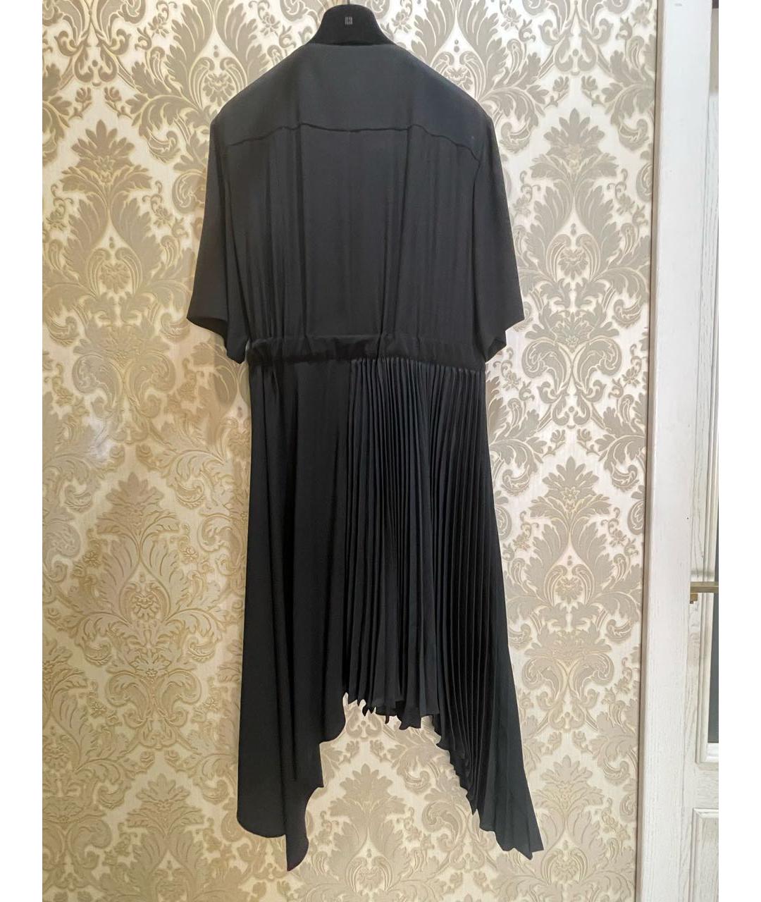 GIVENCHY Черное шелковое коктейльное платье, фото 2