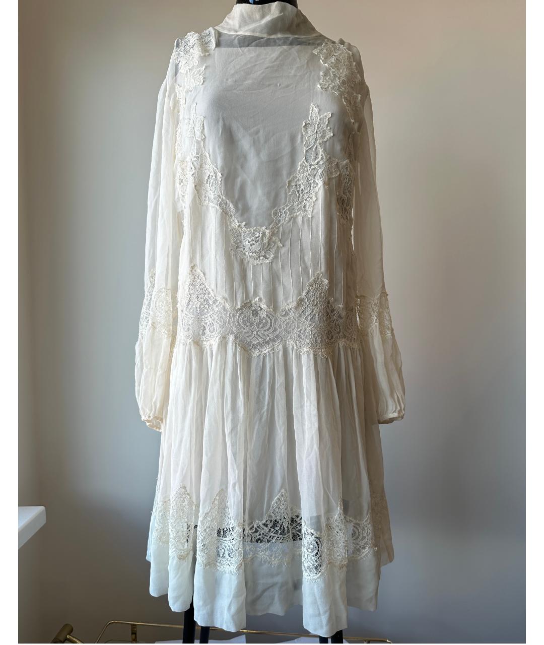 ALBERTA FERRETTI Бежевое вечернее платье, фото 2