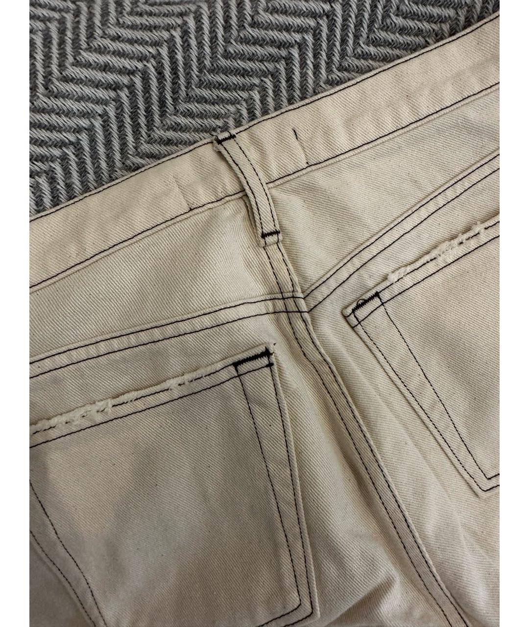 3X1 Бежевые хлопковые джинсы слим, фото 6