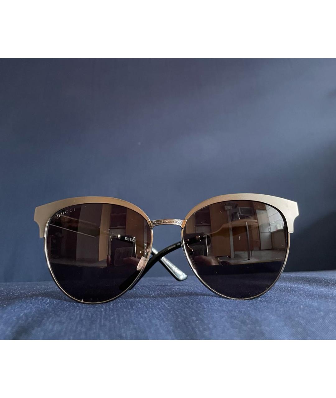 GUCCI Серые металлические солнцезащитные очки, фото 9