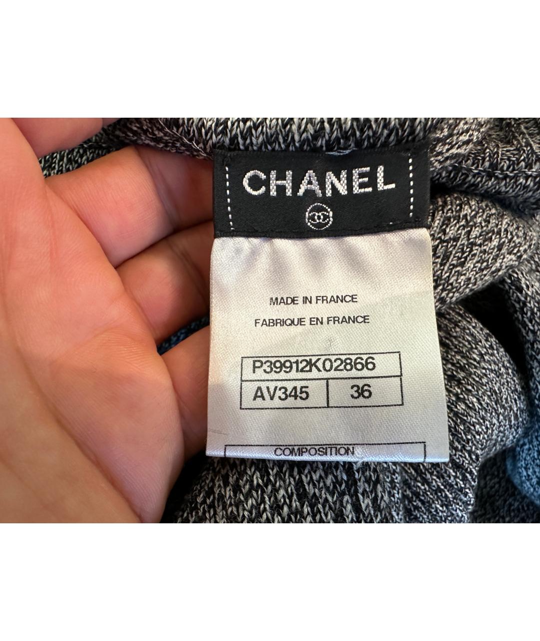 CHANEL Серое платье, фото 5