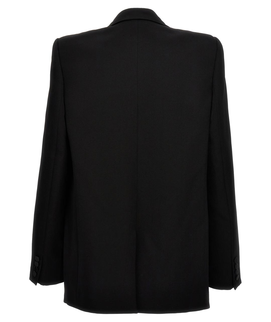 SAINT LAURENT Черный шерстяной пиджак, фото 2