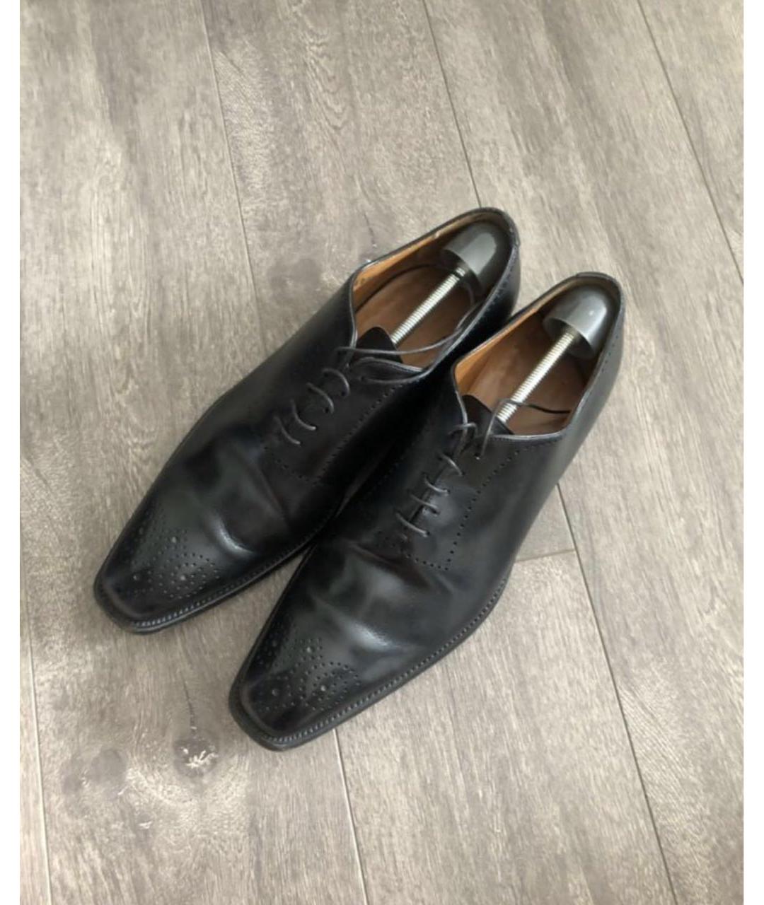 DUNHILL Черные туфли из лакированной кожи, фото 2