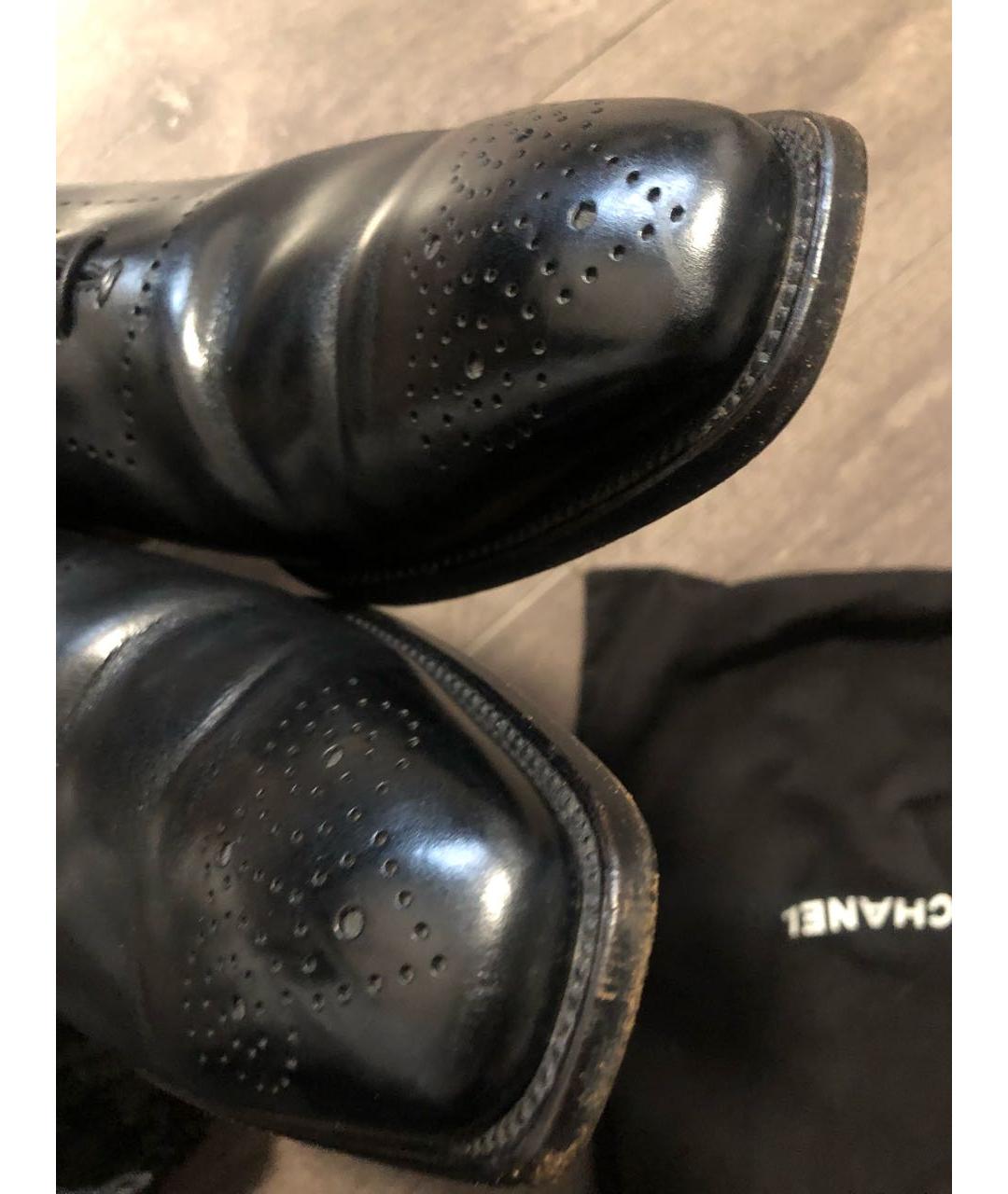DUNHILL Черные туфли из лакированной кожи, фото 3