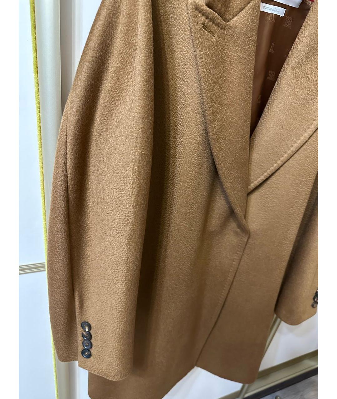 MAX MARA Коричневое кашемировое пальто, фото 3